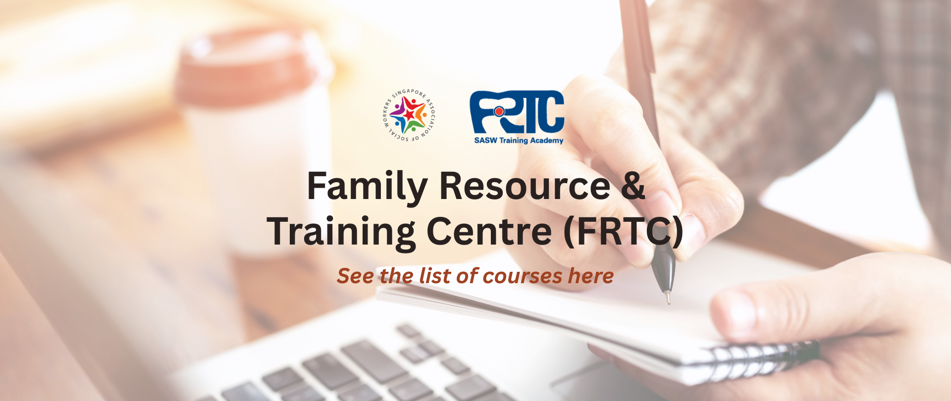 FRTC homepage banner reading 
